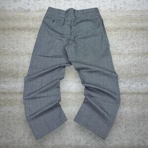 Vintage 90s Untied Dress Pants 36x32 Baggy Wide Leg Fit Black White